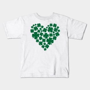 Shamrock Heart - St Paddys Kids T-Shirt